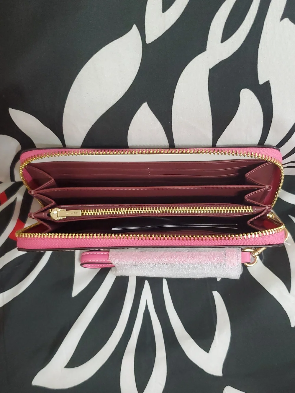 Coach Signature Zip Around Wallet Wristlet